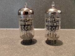 Philips Heerlen ECC83 and Mullard factory Blackburn 12AX7 matched pairs NOS
