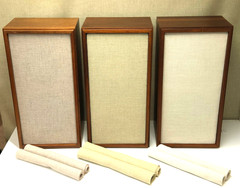 EGGSHELL WHITE Pre-Cut KLH Model 20 Twenty 17 Seventeen Speaker Grills Cloth