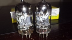 ⭐️MATCHED PAIR TEST NOS AMPEREX BUGLE BOY 6aq8 ECC85 1U2 67K FOIL D GETTER Tube