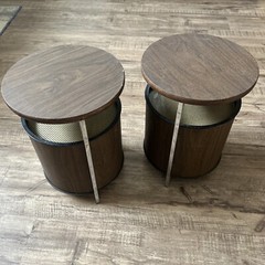 Vintage Pair Zenith Circle of Sound Speakers Mid Century Modern Omnidirectional