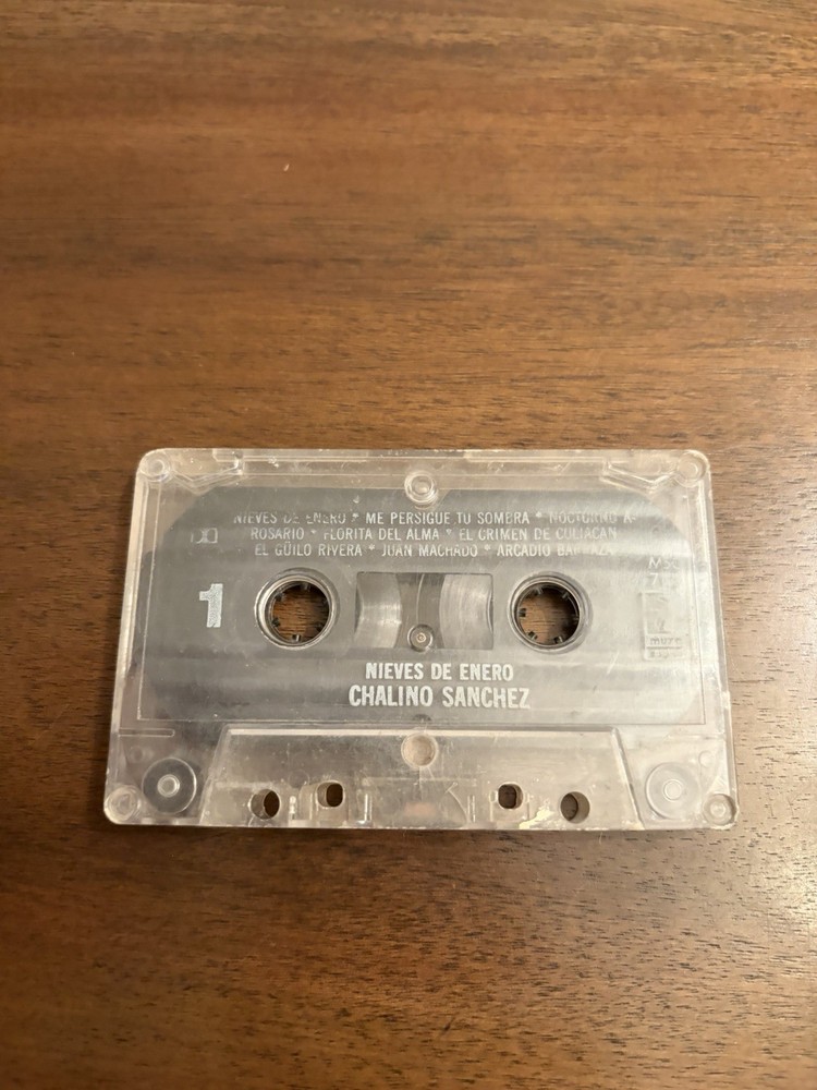 Vintage Rare Chalino Sanchez Nieves De Enero Narco Corrido Cassette Original
