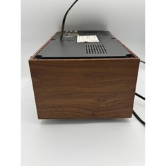Vintage General Electric GE AM FM Radio Walnut Grain Wood Model 7-4145A MCM