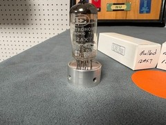 Matched Rare Pair of Mullard 12AX7 Electrohome Tubes – Amplitrex Gm Scores 100%