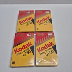 New Sealed Kodak Beta Video Cassette L-750 & L-500 XHG Betamax LOT of 4 Tapes