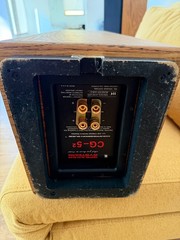 RSL Rogersound Labs CG-52 Vintage Speakers PAIR Wood Veneer Bookshelf Tested