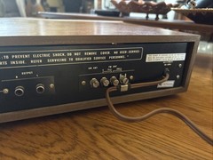 Realistic TM-90 Solid State AM FM Stereo Tuner Vintage Wood Wooden Case Japan