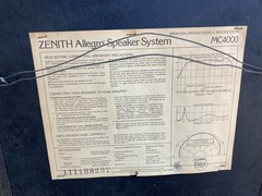 ZENITH ALLEGRO 4000 Walnut Wood Grain Home Floor Speakers