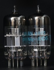 2x 1980’s Philips JAN 6922/E88CC Military Grade USA Made Amplitrex Tested Tube