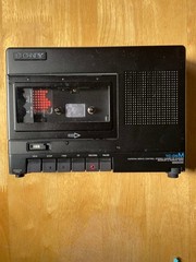 Sony TC-D5M Portable Stereo Cassette Tape Recorder confirmed original adapter