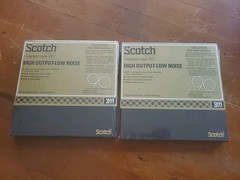 2X Lot scotch reel to reel tape magnetic 207 high output low noise 90 min SEALED