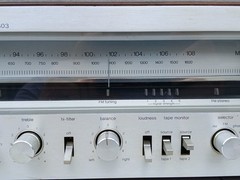 Vintage TECHNICS SA-303 AM/FM Stereo Receiver TESTED Japan Silver Face