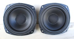 Peerless 5″ 8-Ohm Speakers Pair NOS Marked Made in Denmark Tested