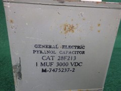 Vingate Electronics General Electric 28F213 pyranol capacitor 1mu-F 3000vdc 3000