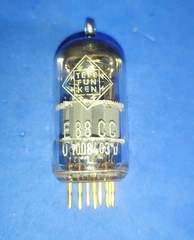 TELEFUNKEN E88CC 6922 Tube ◇ Gold pins, U10084043 – Ulm, tstd Strong TV7