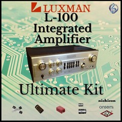 Luxman L-100 Integrated Ultimate Upgrade Kit Genuine Parts Restoration Capacitor