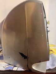 Vintage 1970s Zenith Solid 9in Screen Black White TV Silver Black Case – Working