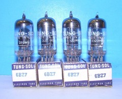 6BZ7 NOS Tung-Sol radio audio amplifier vacuum tubes 4 valves tested 6BQ7A 6BS8