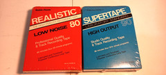 Vintage Radio Shack Realistic 8-Track Tapes (2) Low Noise 80 & Supertape 90 Min