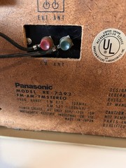 60s or 70s? Iconic Working Panasonic RE-7392 FM-AM FM Stereo Table Radio