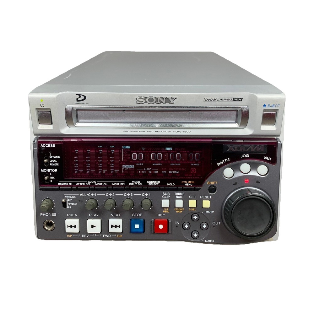 Sony PDW-1500 XDCAM Professional Disc Recorder UNTESTED