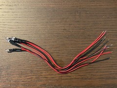 5 New WARM WHITE Wired 5mm LED Lights for Marantz Sansui Pioneer 6v-12v AC/DC 8v