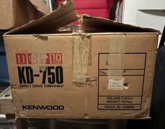 Vintage 70’s KENWOOD KD-750 Quartz PLL Direct Drive Turntable Made in Japan