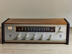 ELECTRO-VOICE EV-1180 FM TUNER AMPLIFIER WORKS PERFECT! VINTAGE WOOD SILVER