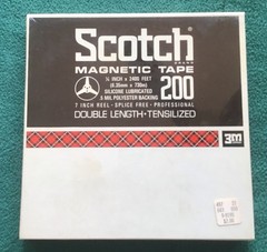 3M Scotch 200 1/4″ x 2400 ft Professional Audio Magnetic Tape Reel NEW SEALED