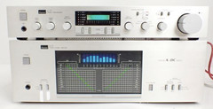 SANSUI C-77 Preamplifier B-77 Power Amplifier Set Vintage Rare Working