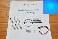 Marantz 2220B TITANIUM upgrade bulbs lights LED lamps FULL Set kit BLUE