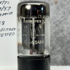 1958 AMPEREX BUGLE BOY 5AR4 GZ34 f31 x8D TUBE TV/7 AMPLITREX TESTED
