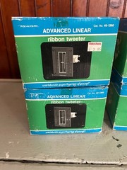 Lot of 4 NOS – VTG Realistic 40-1390 Advanced Linear Ribbon Tweeter Quad Set