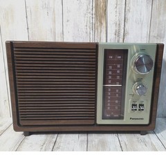Panasonic RE-6280 Vintage AM FM Tabletop Radio Wood Grain Mid Century Modern