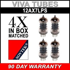 New Matched Quad (4) Sovtek 12AX7LPS / ECC83 12AX7 Vacuum Tube FREE SHIP