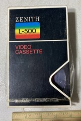 Zenith L-500 Blank Betamax / Beta Video Tape, Unused