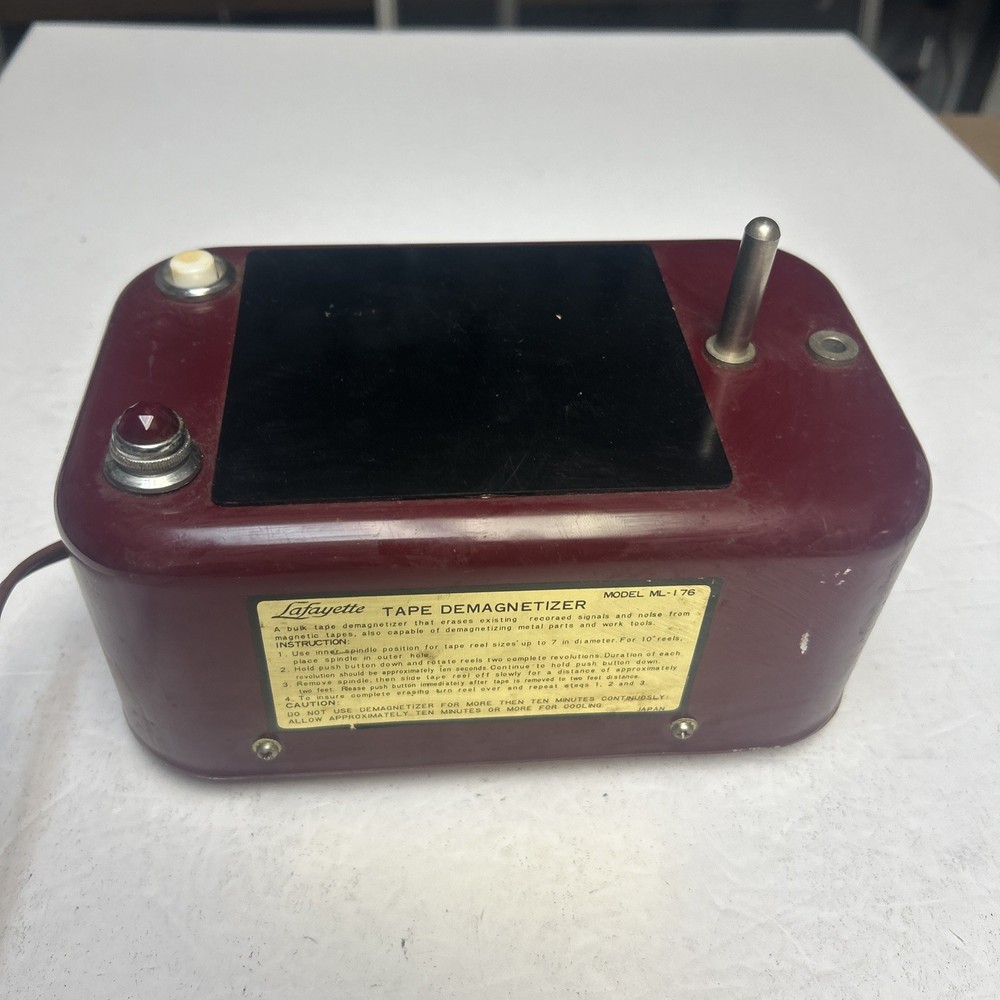 Vintage Lafayette Radio Electronic Bulk Tape Eraser & Demagnetizer ML-176 Japan