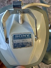 vintage 1960s SONY JAPAN Stereo Headset Headphones Model DR-3C