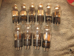 (10) NOS to Good Testing RCA & Other 45 ST Triode Radio Tubes