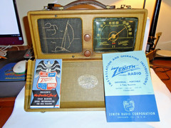 Vintage Zenith WaveMagnet Long Distance Radio MODEL 6G601M Tested 1942 J-15