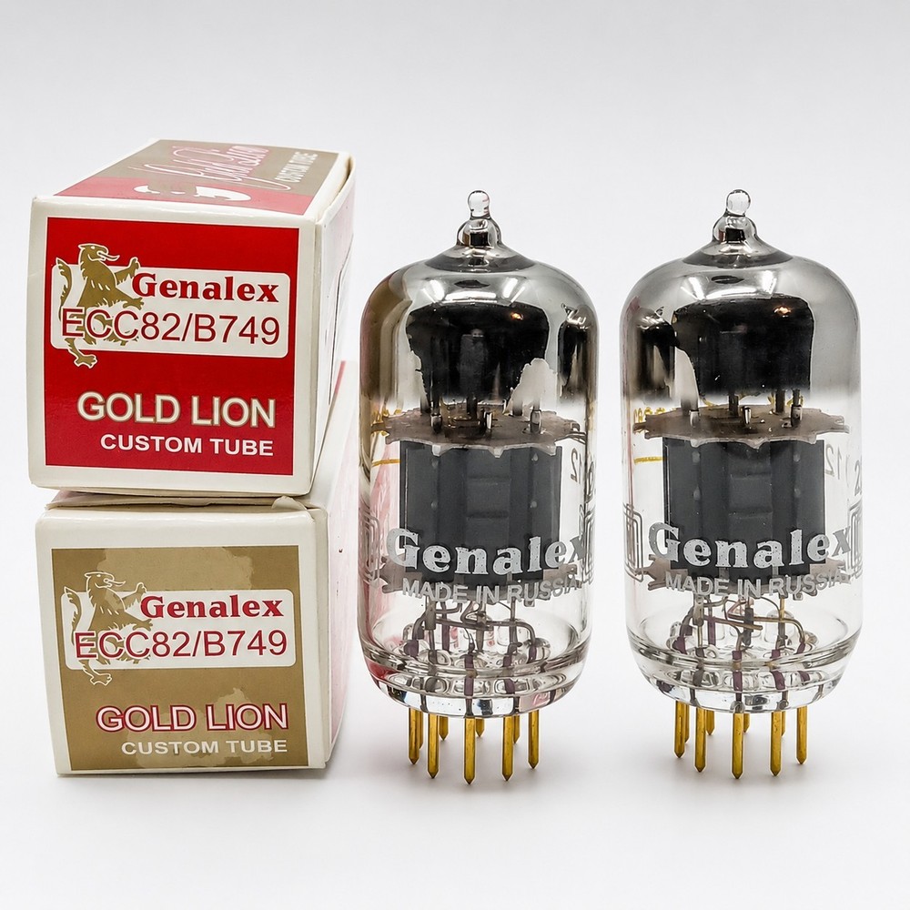 Genalex Gold Lion ECC82 / 12AU7 Matched Pair – Tested Low Noise Audio Tubes