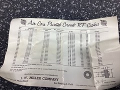 (1) Miller 4651 .75Mh 125 MA R.F. Choke – New Old Stock