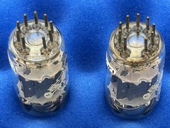 TWO Amperex 7025 Tubes /Amplitrex 💪/ BIG O Getters 1960 Bugle Boy /ECC83 12AX7