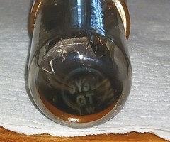 5Y3W DUAL RECTIFIER VACUUM TUBE FOR RADIO,TV,AMPLIFIER USE UNKNOWN BRAND TEST OK