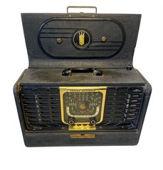 Vintage 1949-1951 Zenith Trans-Oceanic G500 5G40 shortwave ham radio POWERS ON