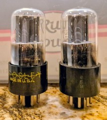 1950’s Matched pair Sylvania 6SL7GT Tested @ 85/85, 80/86 on B&K 606