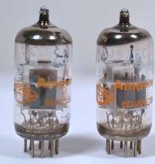 6DJ8 AMPEREX 6922 ECC88 TRIODE MATCHED 90% GLOBE HOLLAND AUDIO AMPLIFIER TUBE S