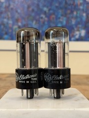 Pair Matched RCA GZ34 5AR4 Tubes Copper Lined Plates TV7 TESTED Near NOS LEVELS
