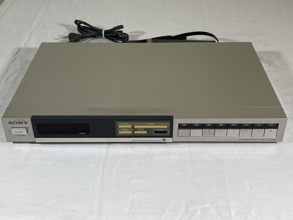 Vintage Sony ST-JX44 AM/FM Digital Stereo Tuner Made In Japan Tested 1981