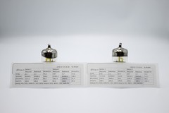 2 PCS ECC83 / 12AX7. RFT. Getter Ring. Tested on Etracer. Dual triode.