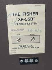VINTAGE FISHER XP-55B 2 WAY SPEAKERS-All Original-Tested